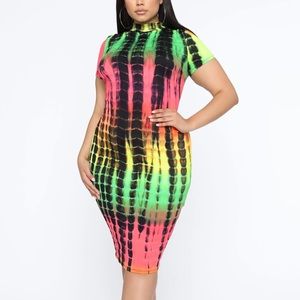 Tye-Dye Midi Dress